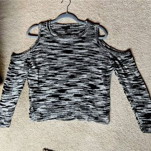 Express cold shoulder sweater